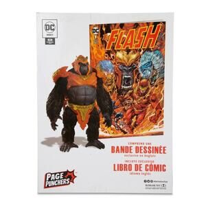 DC Direct - The Flash - Page Punchers - Gorilla Grodd Mega Figure with Comic New